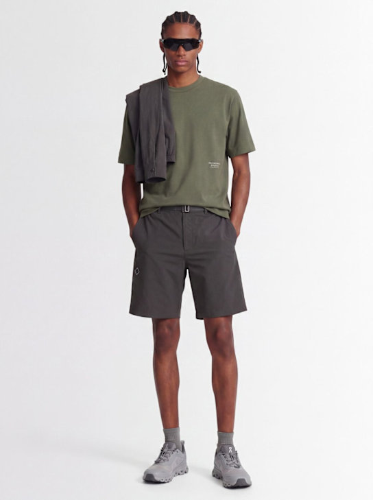 Pas Normal: Relaxed fit short sleeve t-shirt - Dark Celeste - men_1 | Luisa Via Roma