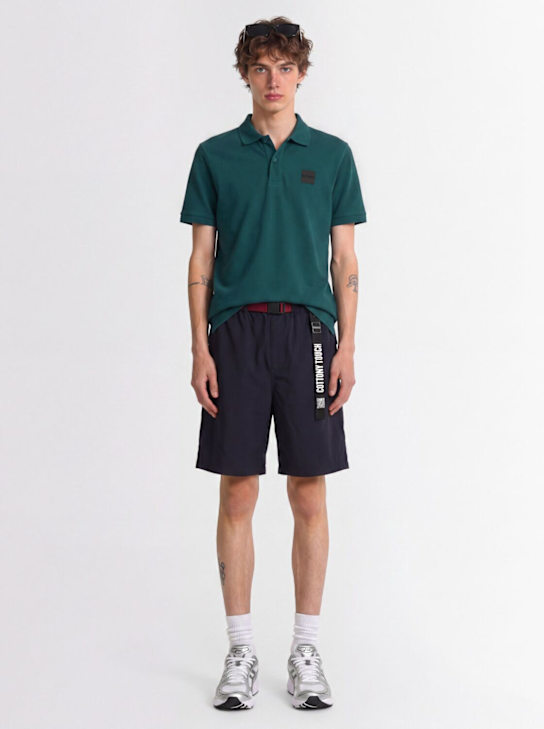 OUTHERE: Arcadia cotton polo shirt - Everglade - men_1 | Luisa Via Roma