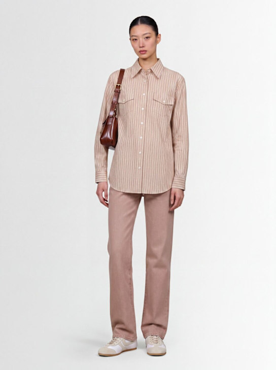 LUISA SPAGNOLI: Berna striped shirt - 米黄色/多色 - women_1 | Luisa Via Roma