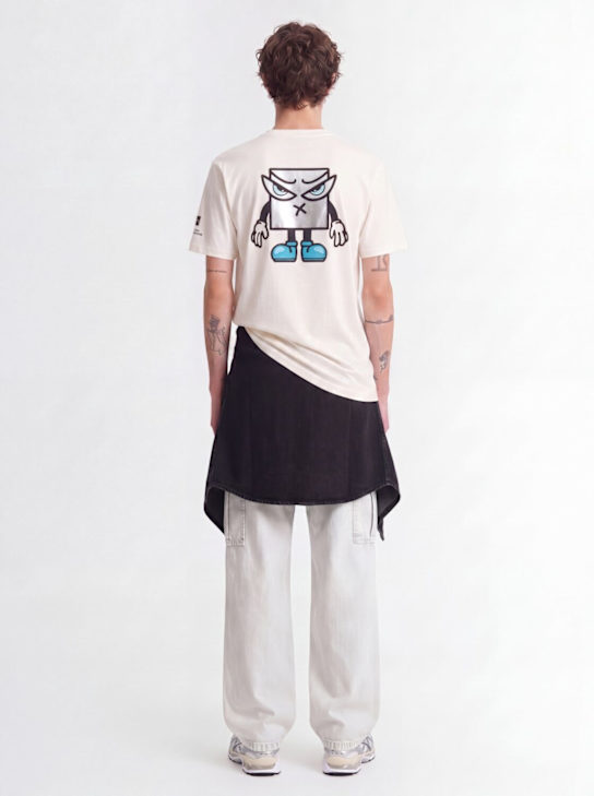 OUTHERE: Dawn cotton t-shirt - Off-White - men_1 | Luisa Via Roma