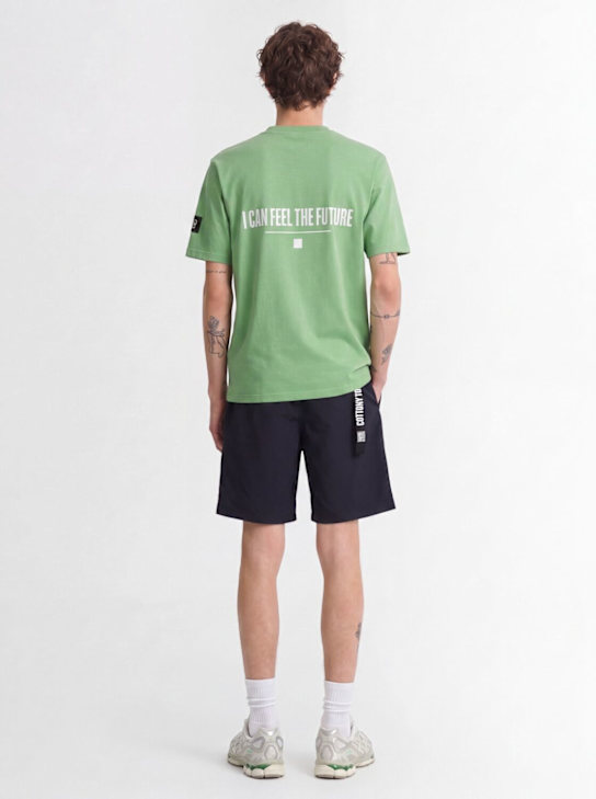 OUTHERE: Glare棉质T恤 - Verdant - men_1 | Luisa Via Roma