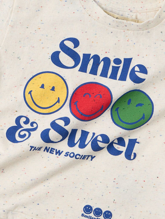 The New Society: Printed cotton blend t-shirt - Multicolore - kids-boys_1 | Luisa Via Roma
