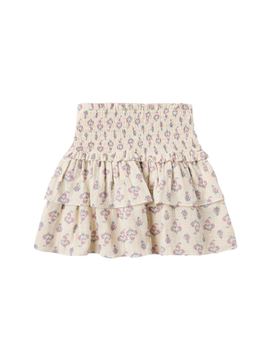 The New Society: Cotton skirt - Bei/Multi - kids-girls_0 | Luisa Via Roma