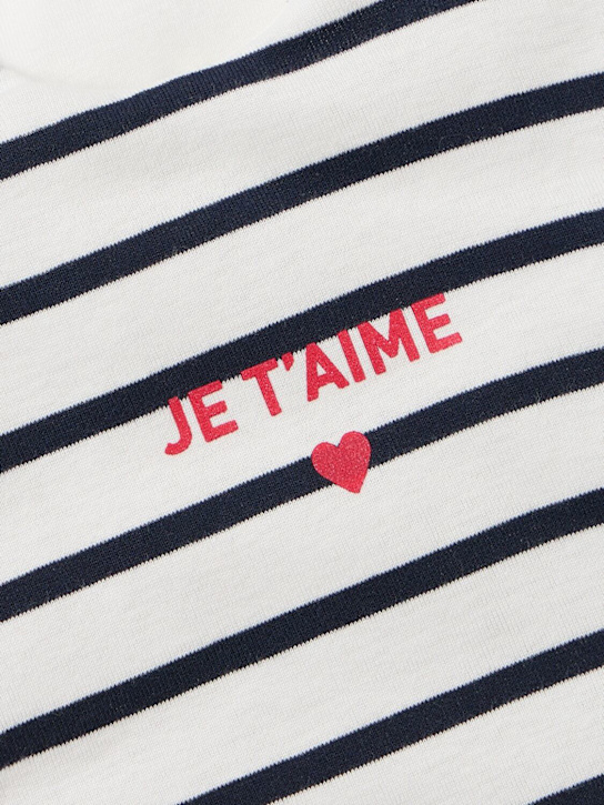 Petit Bateau: Cotton sleeping bag - Blau/Weiß - kids-girls_1 | Luisa Via Roma