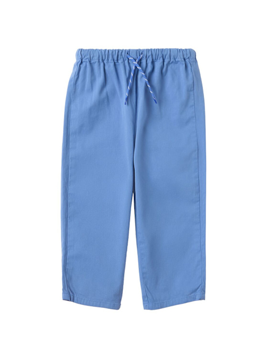 The New Society: Cotton pants - Blue - kids-boys_0 | Luisa Via Roma