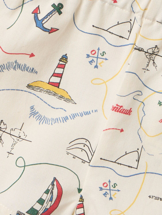 The New Society: Printed cotton shorts - Bei/Multi - kids-girls_1 | Luisa Via Roma