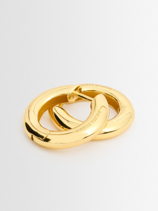Philippa Studios: Bold large hoop earrings - 金色 - women_1 | Luisa Via Roma