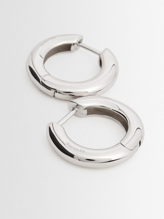 Philippa Studios: Bold large hoop earrings - 银色 - women_1 | Luisa Via Roma