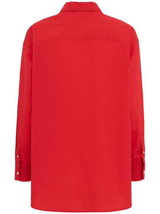 Time: Long sleeve cotton shirt - 红色 - women_1 | Luisa Via Roma