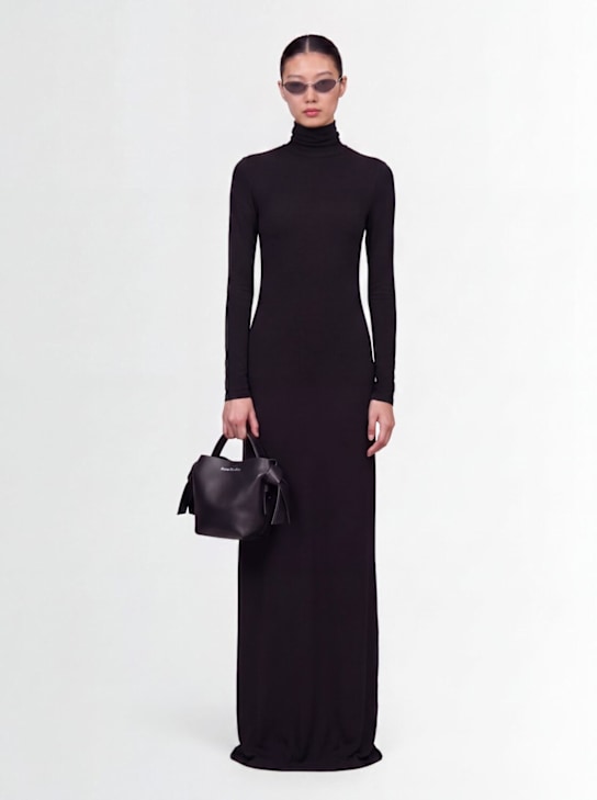 Marcell Pustul: Bodycon maxi dress - Black - women_1 | Luisa Via Roma