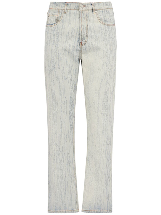 MSGM: Cotton pants - ライトブルー - men_0 | Luisa Via Roma