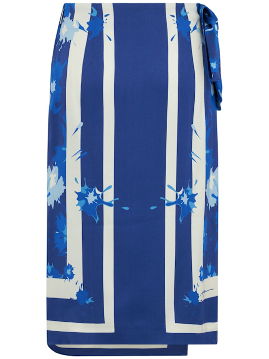 MSGM: Midi skirt - Celeste - women_1 | Luisa Via Roma