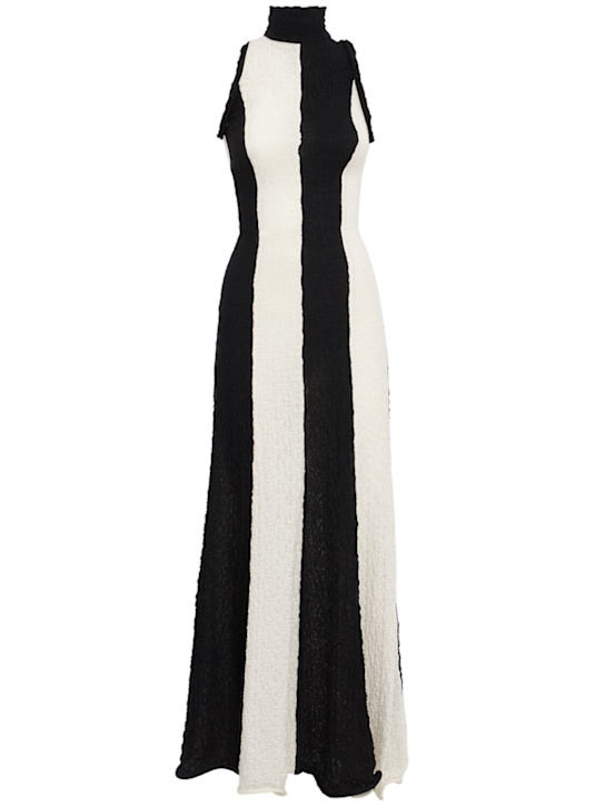 MSGM: Long dress - 黑色 - women_0 | Luisa Via Roma