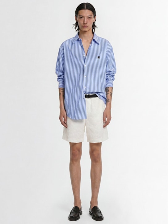 MSGM: Tech & cotton bermuda shorts - 白色 - men_1 | Luisa Via Roma