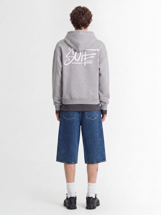 SOTF: Sweat-shirt à capuche Tag - Gris Mélangé - men_1 | Luisa Via Roma
