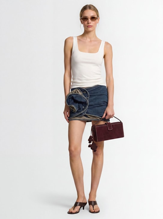 Magda Butrym: Denim mini skirt - Vintage Blue - women_1 | Luisa Via Roma