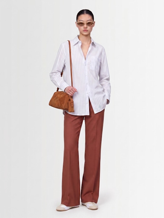 SEAFARER: Tara poplin shirt - White/Blue - women_1 | Luisa Via Roma
