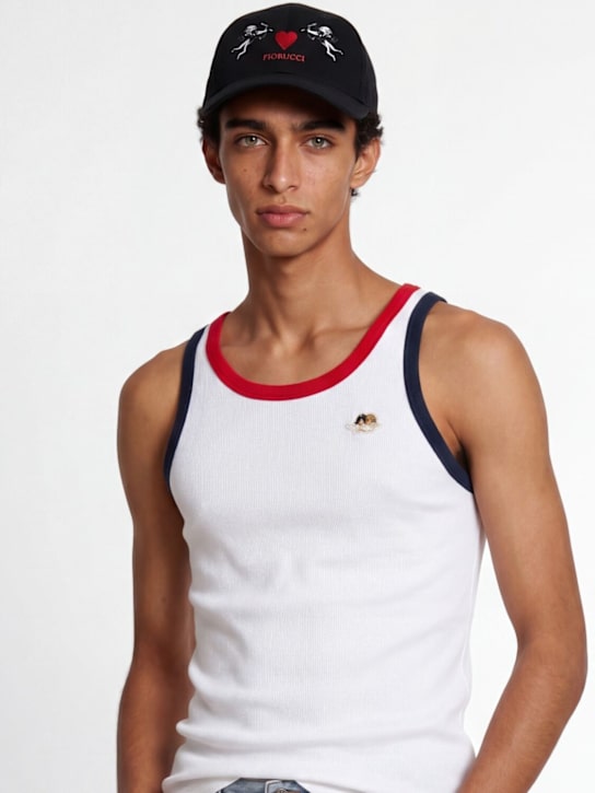 Fiorucci: Double cupid baseball hat - 黑色 - men_1 | Luisa Via Roma