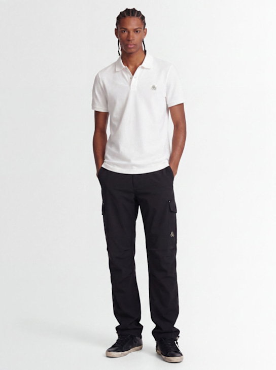Moose Knuckles: Everett polo - Bianco - men_1 | Luisa Via Roma