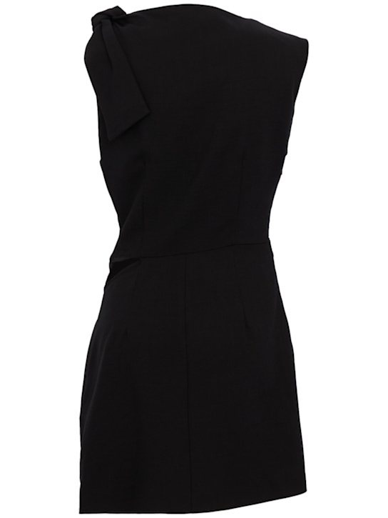 MSGM: Cutout mini dress - ブラック - women_1 | Luisa Via Roma