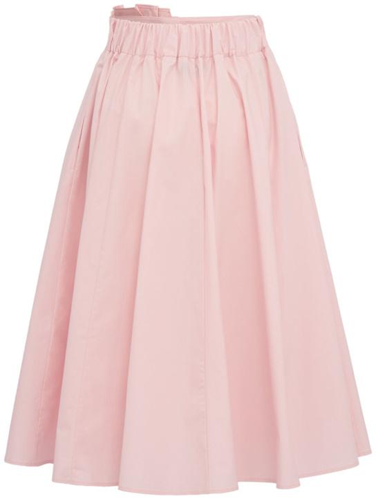 MSGM: Cotton midi skirt - ピンク - women_1 | Luisa Via Roma