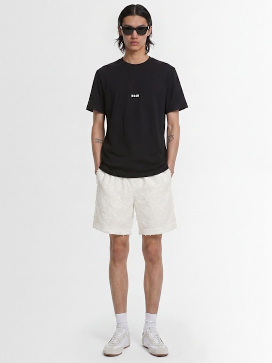 MSGM: Regular版型MSGM T恤 - 黑色 - men_1 | Luisa Via Roma