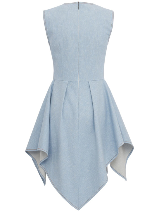 MSGM: Asymmetric dress - Blau - women_1 | Luisa Via Roma