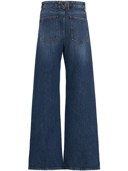 MSGM: Baggy jeans - 蓝色 - women_1 | Luisa Via Roma