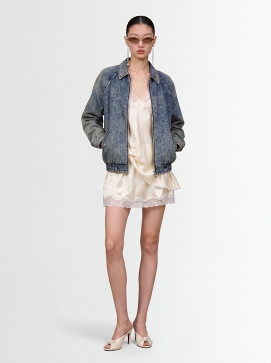 Magda Butrym: 牛仔夹克 - Vntg Blue - women_1 | Luisa Via Roma