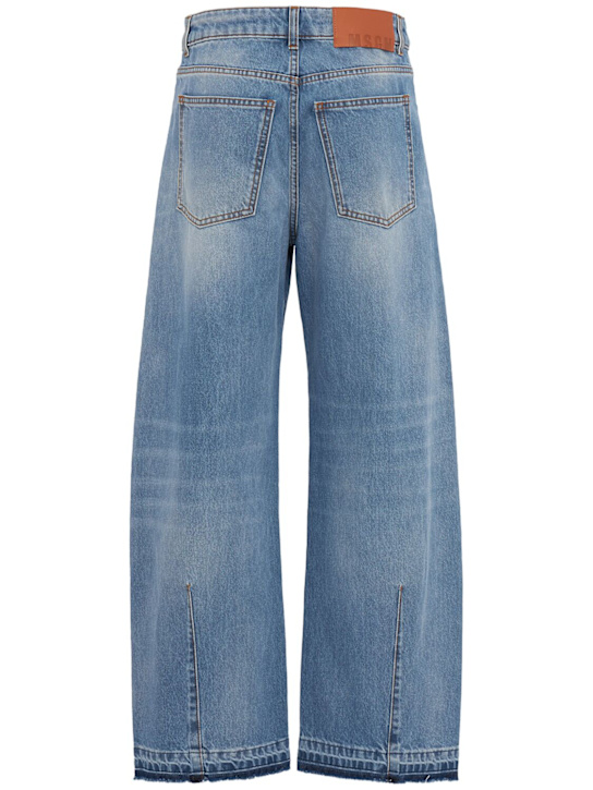 MSGM: Baggy jeans - 蓝色 - women_1 | Luisa Via Roma