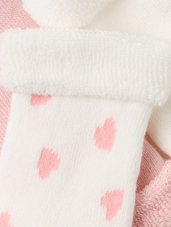 Petit Bateau: Set of 3 socks - Pnk/Bei/Wht - kids-girls_1 | Luisa Via Roma