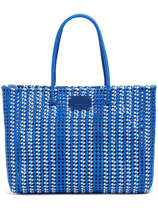 MSGM: Large mesh shoulder bag - デニム - women_0 | Luisa Via Roma