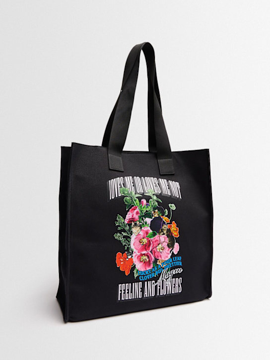 MSGM: Tote vertical bag - 黑色 - women_1 | Luisa Via Roma