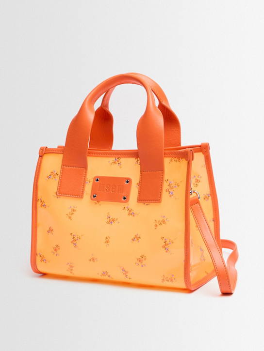MSGM: Small tote bag - 橙色 - women_1 | Luisa Via Roma