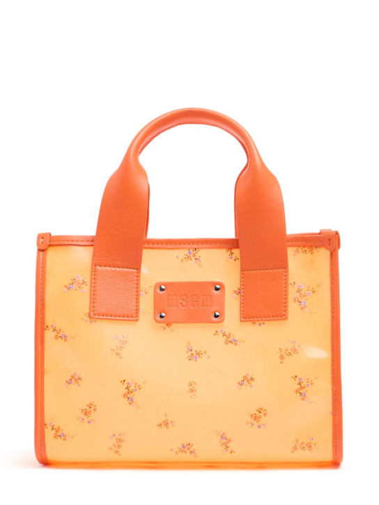 MSGM: Small tote bag - 橙色 - women_0 | Luisa Via Roma