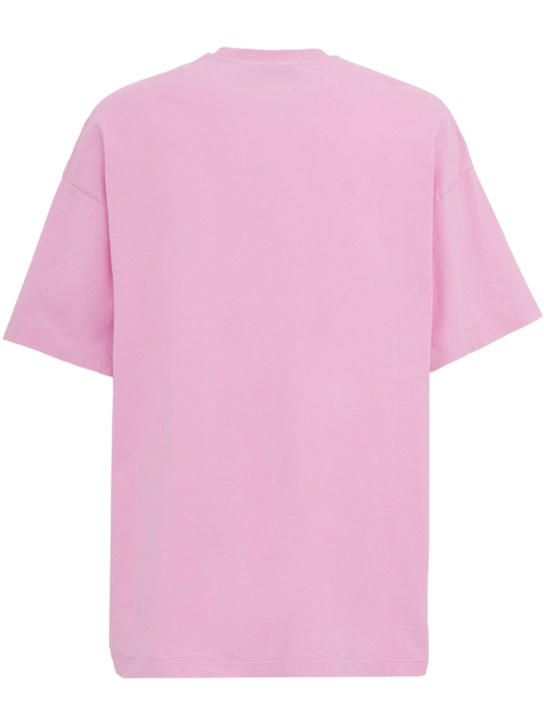 MSGM: "Maglia Rosa" cotton t-shirt - 粉色 - men_1 | Luisa Via Roma