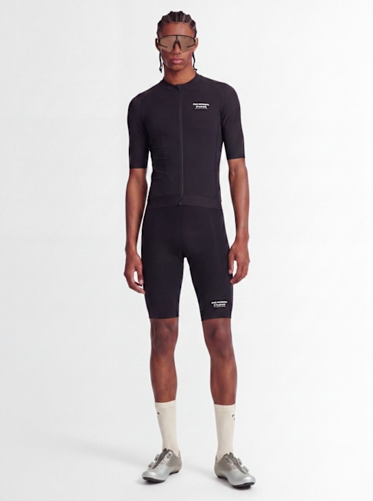 Pas Normal: Mechanic short sleeve jersey t-shirt - Black - men_1 | Luisa Via Roma