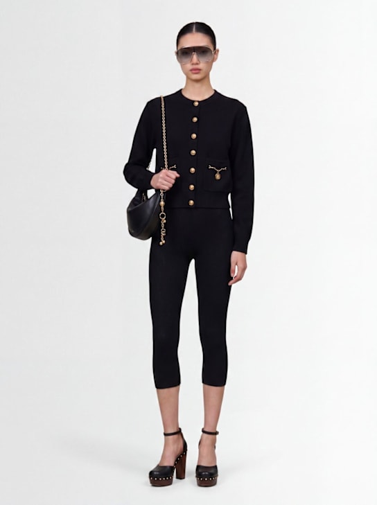 Chloé: Strickjacke „Horse Capsule“ - Schwarz - women_1 | Luisa Via Roma