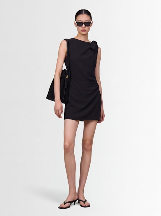 MSGM: Cutout mini dress - 黑色 - women_1 | Luisa Via Roma
