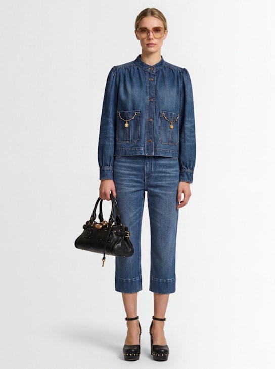 Chloé: Horse capsule牛仔夹克 - 蓝色 - women_1 | Luisa Via Roma