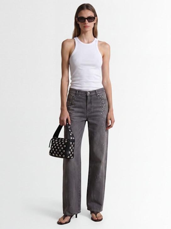 Golden Goose: Journey Melody boyfriend denim jeans - Grey - women_1 | Luisa Via Roma