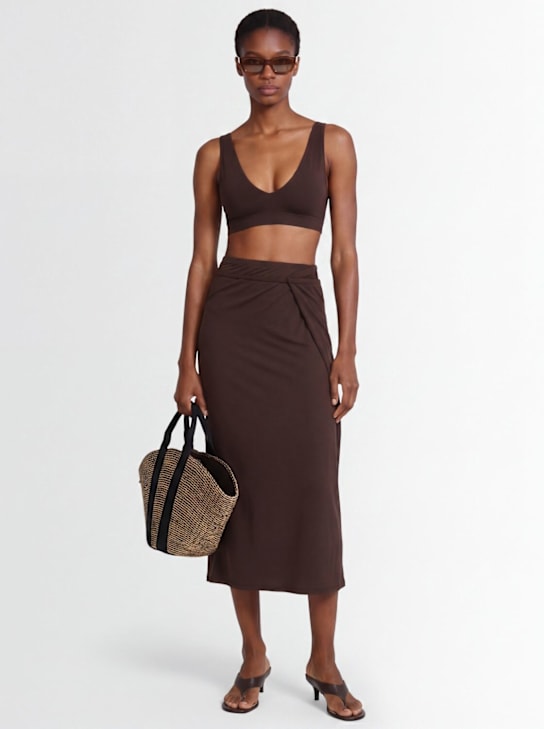 Bare: June v-neck bra - 棕色 - women_1 | Luisa Via Roma