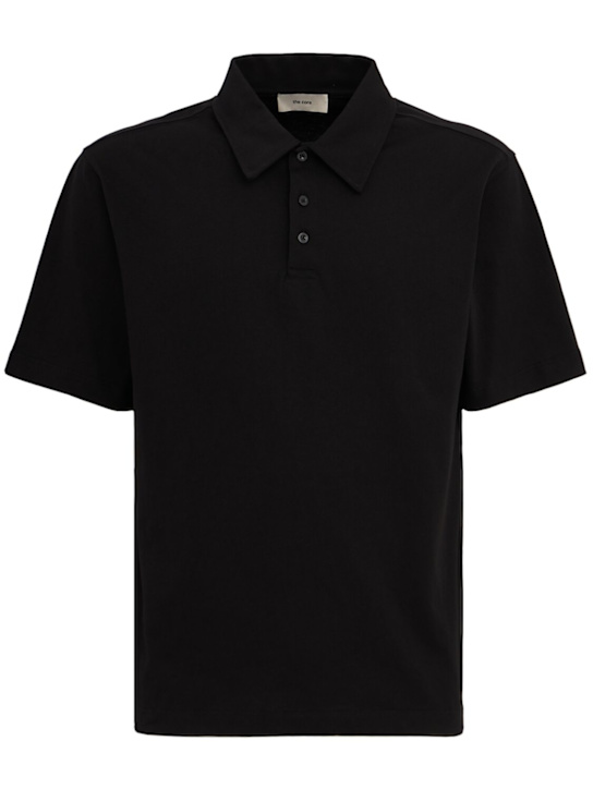 The Core: Cotton polo - Black - men_0 | Luisa Via Roma