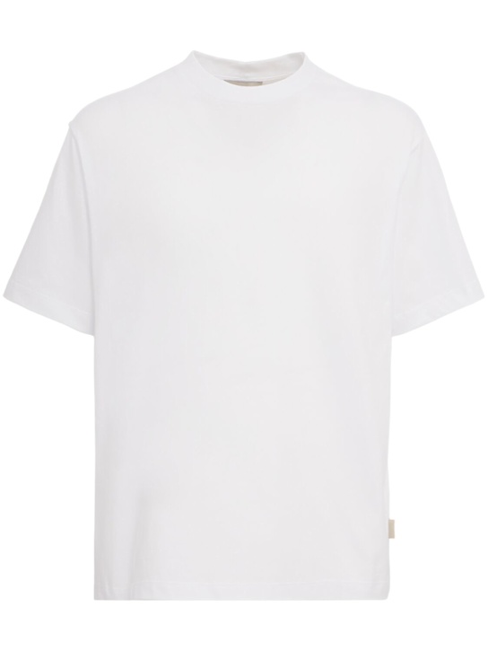 The Core: Classic cotton jersey t-shirt - 白色 - men_0 | Luisa Via Roma