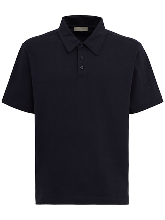 The Core: Cotton polo - 深蓝色 - men_0 | Luisa Via Roma