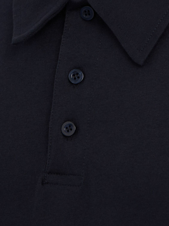 The Core: Cotton polo - 深蓝色 - men_1 | Luisa Via Roma