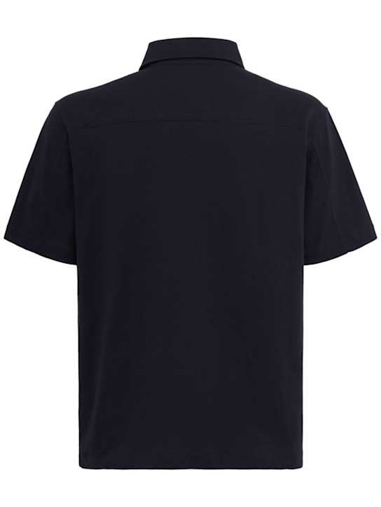 The Core: Cotton polo - 深蓝色 - men_1 | Luisa Via Roma