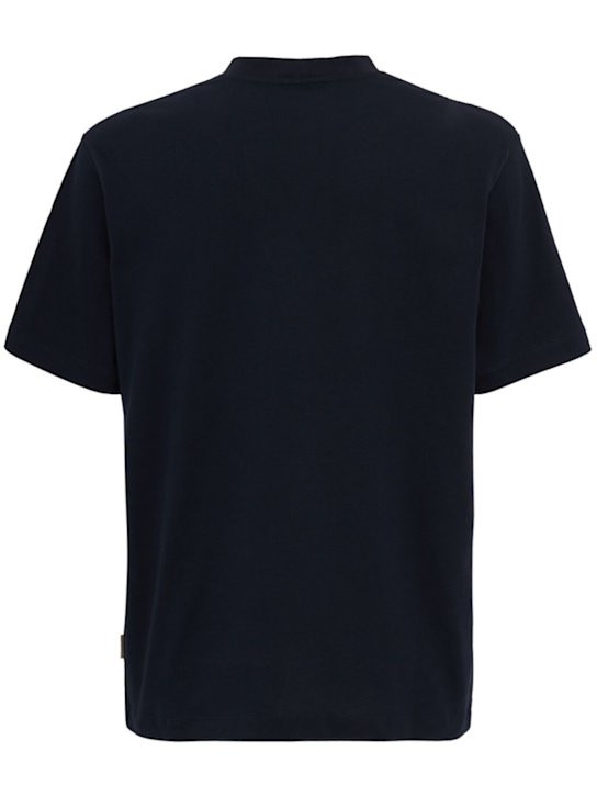 The Core: Classic cotton jersey t-shirt - 深蓝色 - men_1 | Luisa Via Roma