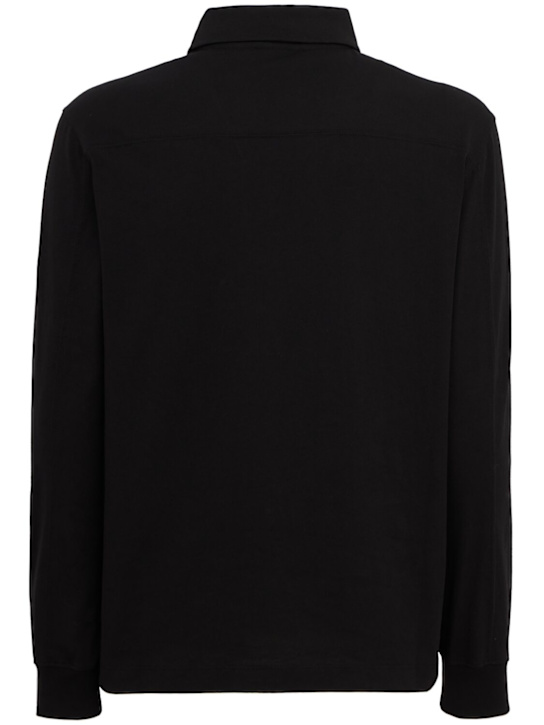 The Core: Long-sleeve polo - Black - men_1 | Luisa Via Roma