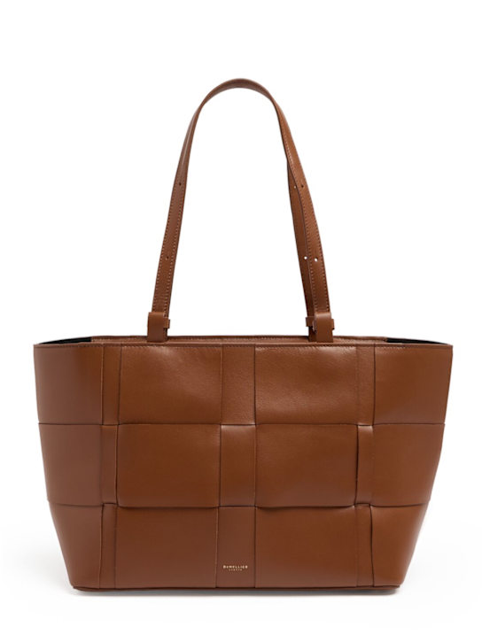 DeMellier: The Florence smooth leather tote bag - 棕黄色 - women_0 | Luisa Via Roma